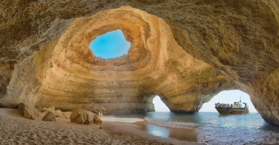 Albufeira: 2.5-Hour Benagil Caves & Dolphin Watching - The Swim Stop: Great If You Time It, Limited by Conditions