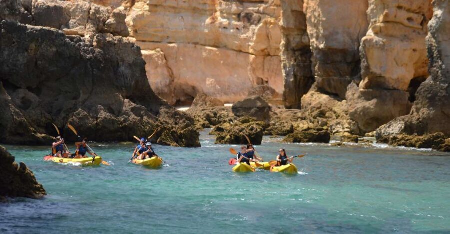 Albufeira: Algarve Kayak and Coastline Tour - Swim Breaks Off Deserted Spots: The Best Part When the Water Is Calm