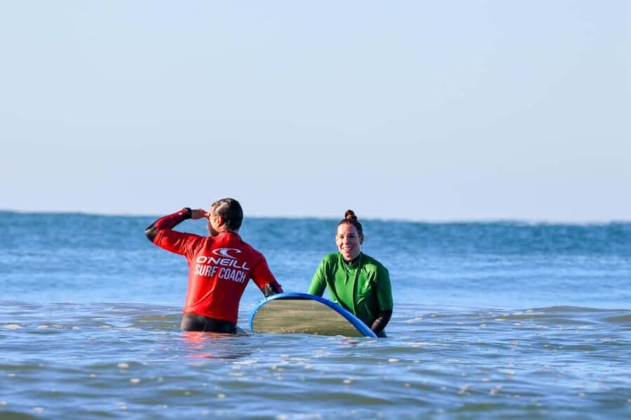 Albufeira: Beginner Surf Lesson - Coaches in the Water: Small-Group Attention and Multilingual Coaching