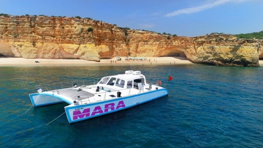 Albufeira: Catamaran Cruise with BBQ & Open Bar on the Beach - Benagil, Galé, and Carvoeiro caves: seeing the Algarve from below