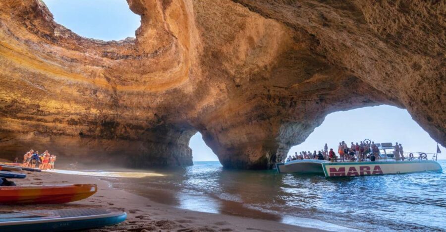 Albufeira: Caves and Coastline Catamaran Cruise to Benagil - Nossa Senhora da Rocha Chapel and Albandeira’s Natural Arch