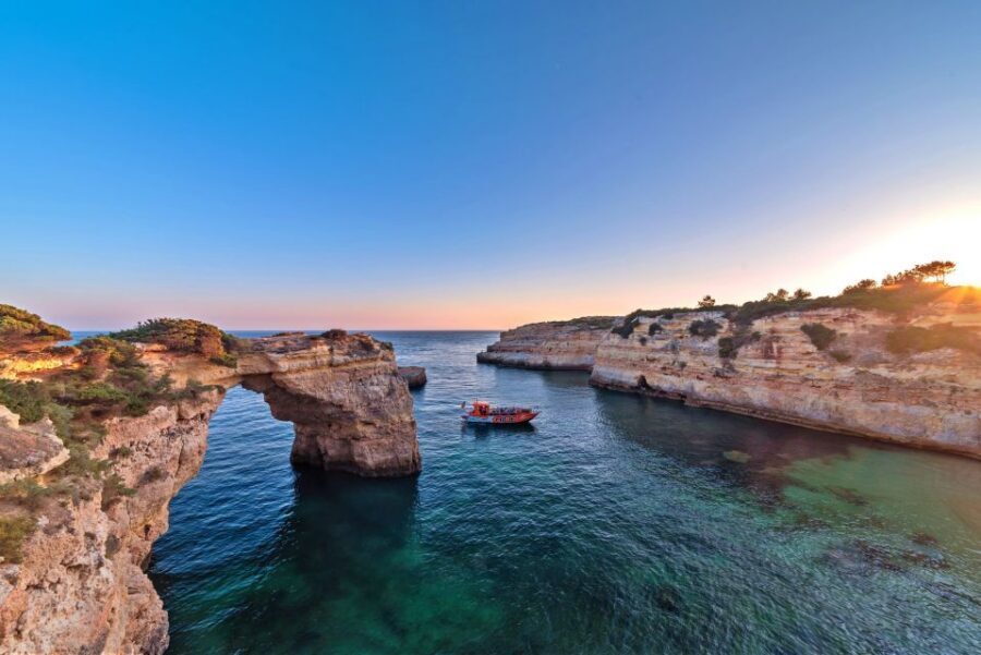 Albufeira: Dolphin Watching and Benagil Cave - From Marina de Albufeira Toward Carvoeiro: The Route Is the Warm-Up