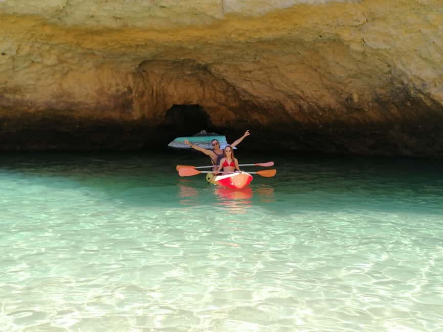 Albufeira: Kayak Tour of Hidden Caves and Secret Beaches - São Rafael Beach check-in, gear, and the “first 10 minutes” advantage