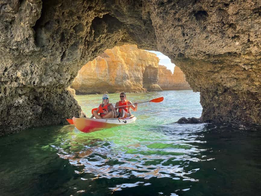 Albufeira: Kayak Tour of Hidden Caves and Secret Beaches - Caves, tunnels, and tides: what you’ll see along the Albufeira coast