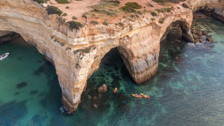 Albufeira Marina: Benagil Cave to Marinha Beach Kayak Tour - Price and value of a $57 Benagil-to-Marinha morning