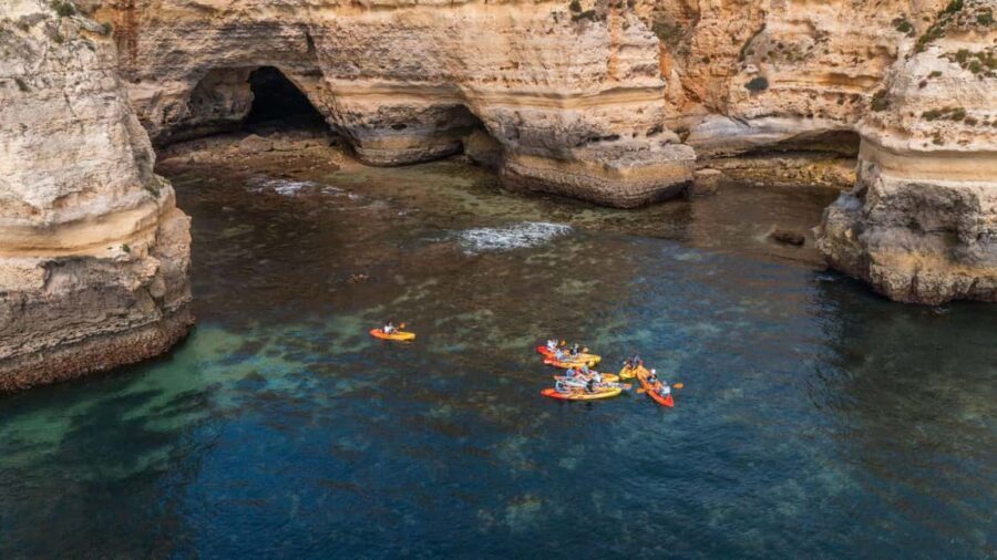 Albufeira Marina: Benagil Cave to Marinha Beach Kayak Tour - What to bring, how physical it is, and who should skip it