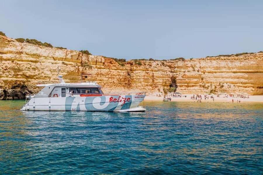 Albufeira: Sightseeing Cruise with Beach BBQ and Open Bar - Snorkeling, paddle boards, and beach games with your lunch break built in