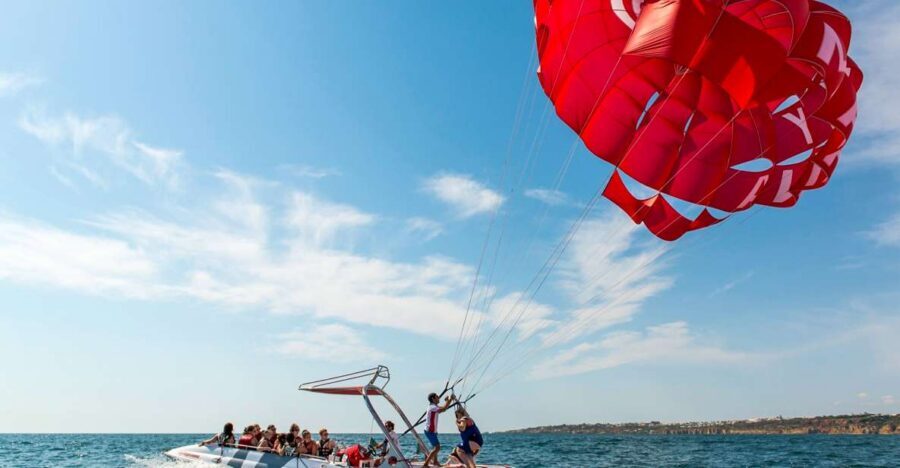 Albufeira: Single, Double or Triple Parasailing Tour - Albufeira Parasailing: The Sky Ride Feels Peaceful Up Here