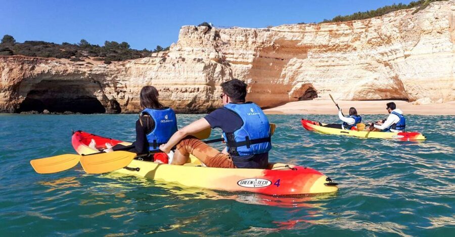 Benagil: Benagil Caves and Secret Spots Guided Kayaking Tour - Benagil Caves by kayak: why this 2-hour format works