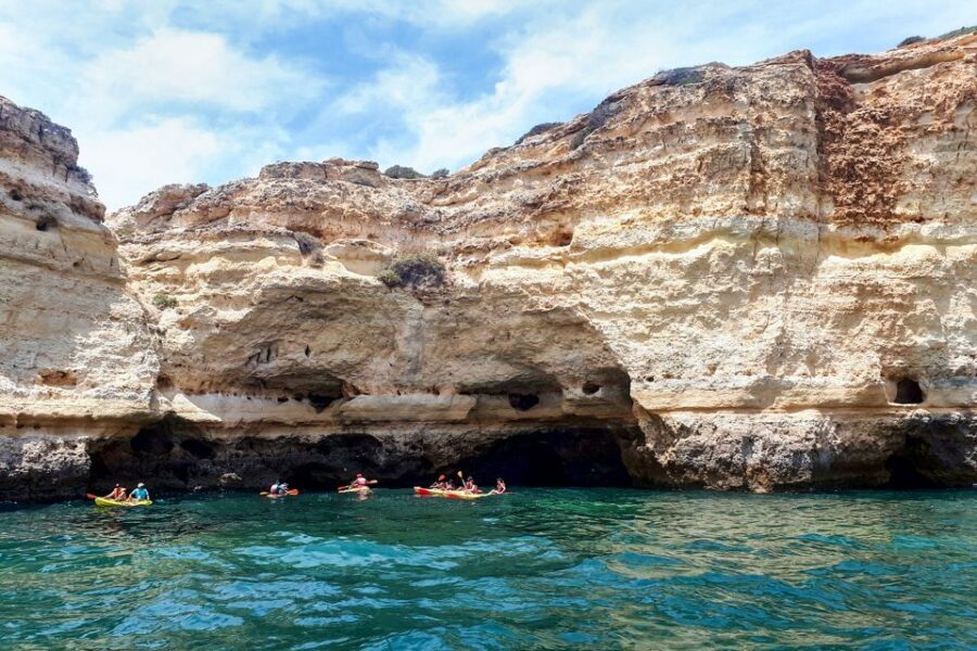 Benagil: Benagil Caves and Secret Spots Guided Kayaking Tour - How hard is it? fitness, water conditions, and fatigue