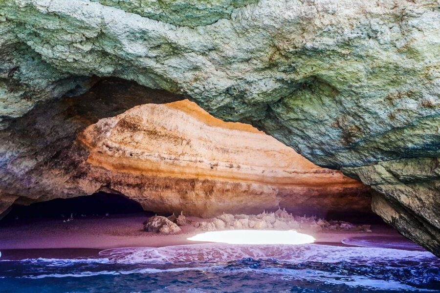 Benagil: Benagil Caves and Secret Spots Guided Kayaking Tour - Benagil Sea Cave stop: photo time plus cave navigation