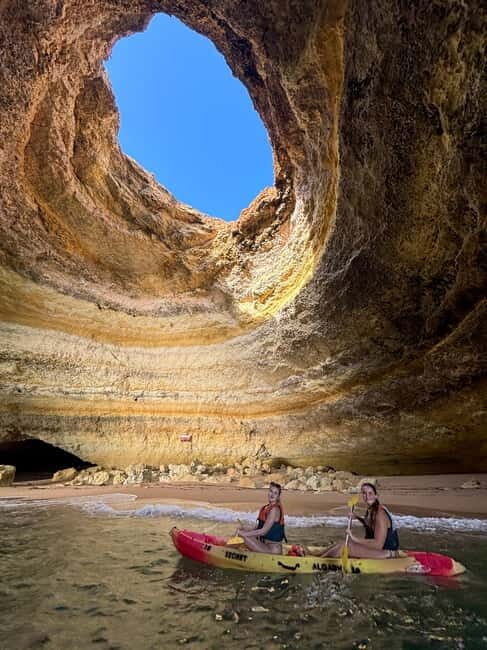 Benagil Cave - Kayak Guided tour - Meeting at Carvoeiro and Getting Your Kit Straight Away