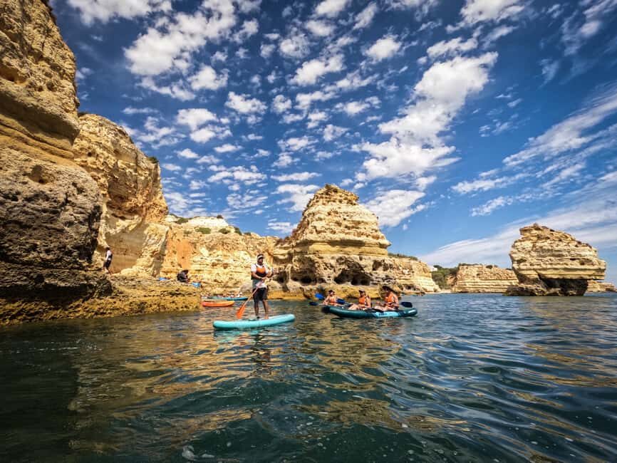 Benagil: Caves, Beaches, and Secret Spots Guided Kayak Tour - Praia da Marinha and Arco Natural: the iconic finale