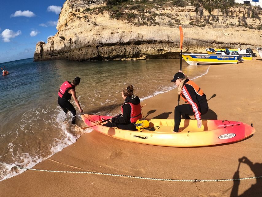 Benagil Caves: Kayaking Tour with a Local Guide - What happens before you paddle: gear, briefing, and storing your stuff
