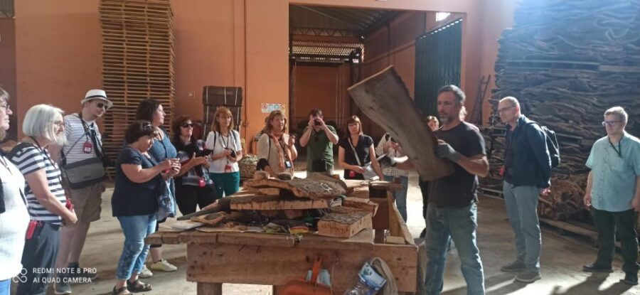 Cork Factory Tour - The Cork Shop Stop: Fashion Accessories Made From Cork Fabric
