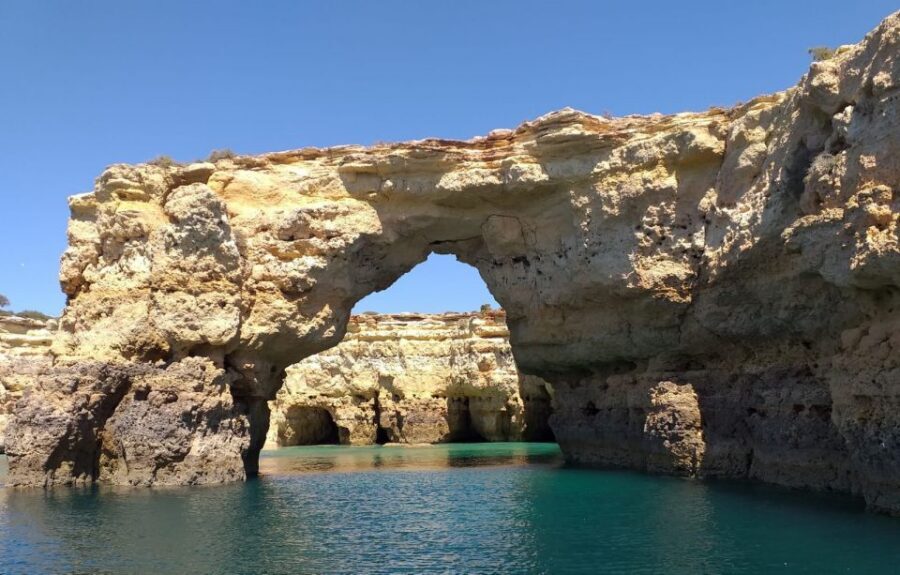 From Albufeira: Benagil Caves and Dolphins Guided Boat Tour - The swimming stop: refreshing water, only when the sea behaves