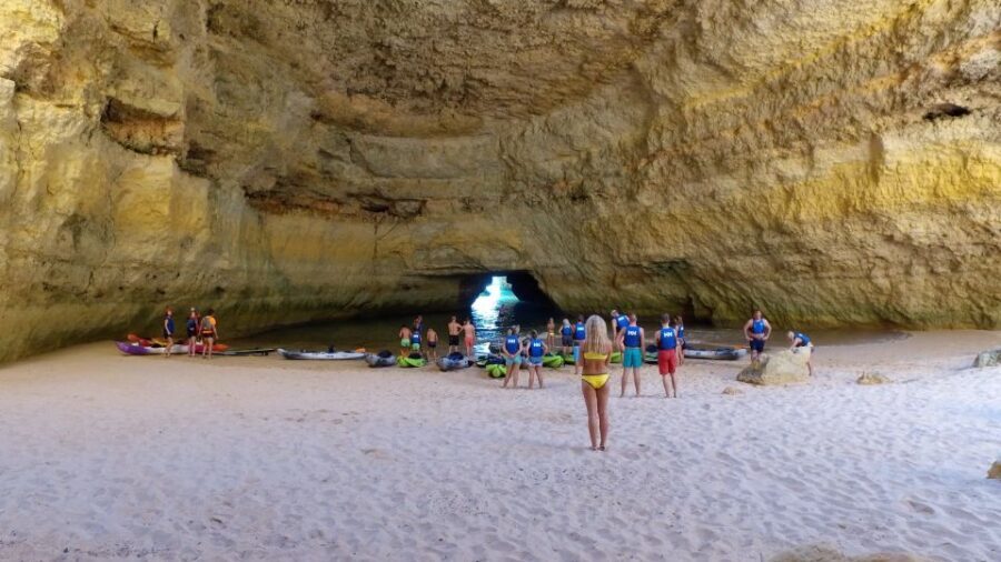 From Albufeira: Benagil Hidden Caves Tour by Kayak - After the paddle: the swim break and the ride back
