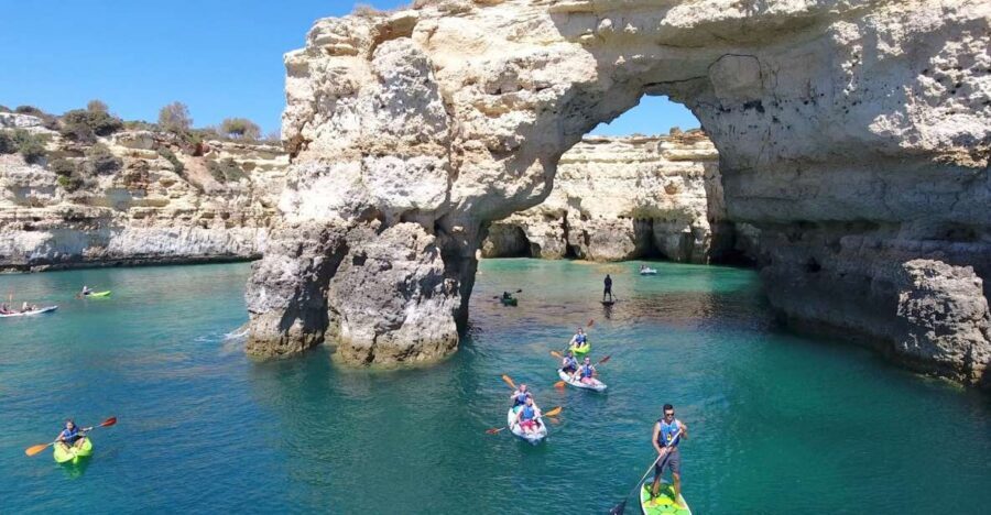 From Albufeira: Benagil Hidden Caves Tour by Kayak - The 3-hour flow: from Albufeira Marina to paddle time