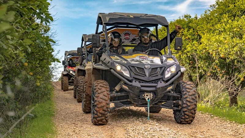 From Albufeira: Half-Day Buggy Adventure Tour - Paderne: two guided off-road blocks plus a real break