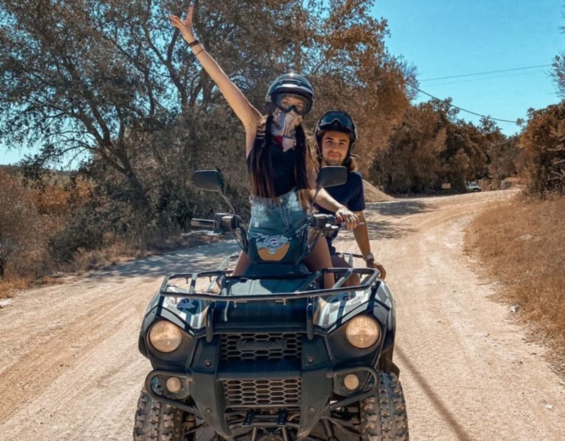 From Albufeira: Half-Day Off-Road Quad Tour - From the start point to Escarpão: getting used to the quad