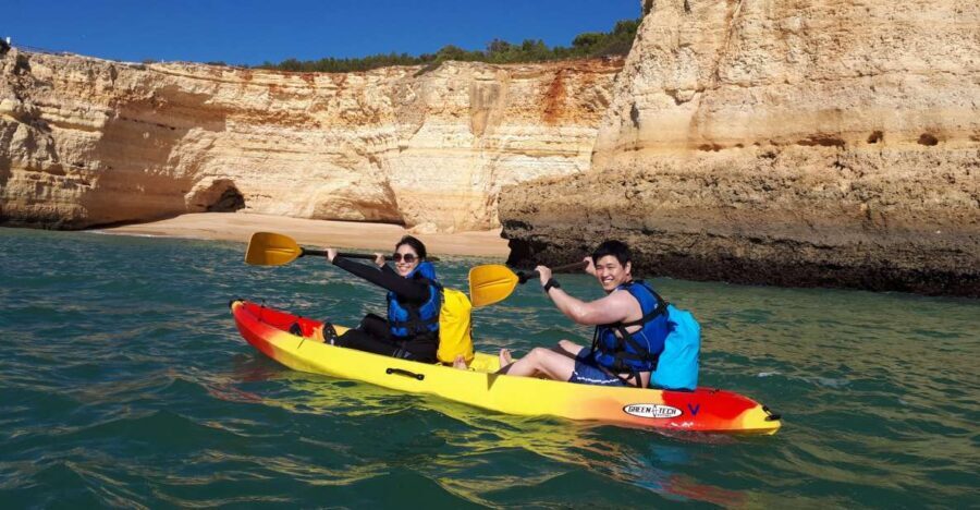 From Benagil: Benagil Caves Kayak Tour - Hour two at Praia da Marinha: a second viewpoint, not just a quick stop