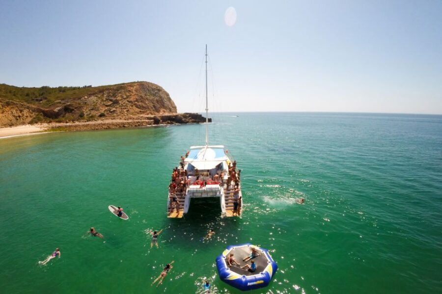From Lagos: Algarve Golden Coast Cruise - Burgau anchorage and the Cabanas Velhas swimming plan