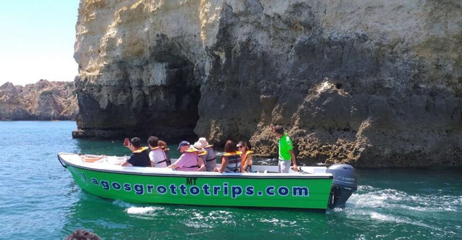 From Lagos: Cruise to the Caves of Ponta da Piedade - The first sail-out: Lagos from the water, plus an easy deck experience