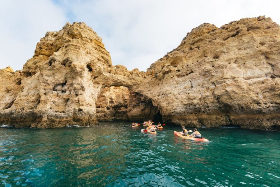 From Lagos: Kayaking and Boat Cave Explorer Tour - Kayaking Through Sea Caves and Small Beaches: The Main Event