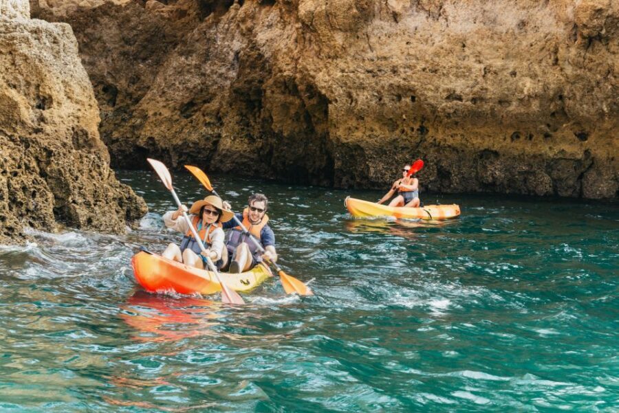 From Lagos: Kayaking and Boat Cave Explorer Tour - Safety, Pacing, and the 150-Kilo Weight Limit
