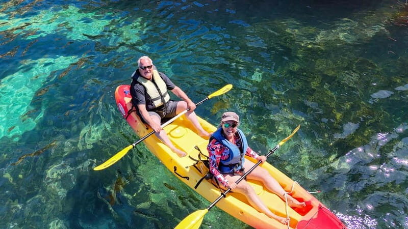From Lagos: Ponta da Piedade Caves Kayak Tour from Catamaran - The guided 75-minute paddle: caves, arches, and natural passageways