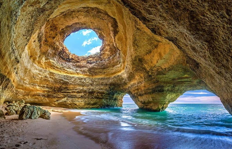 From Lagos: Scenic Cruise to the Benagil and Carvoeiro Caves - Cruising past Alvor and Portimão: how the Algarve looks from water level