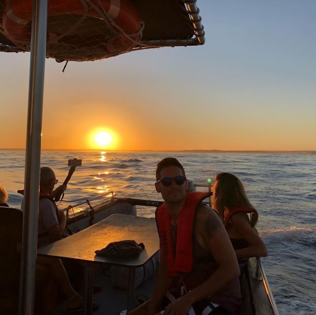 From Portimão: Sunset Boat Trip with Wine - The ride to Alvor: João de Arens and the cliff-and-cave view