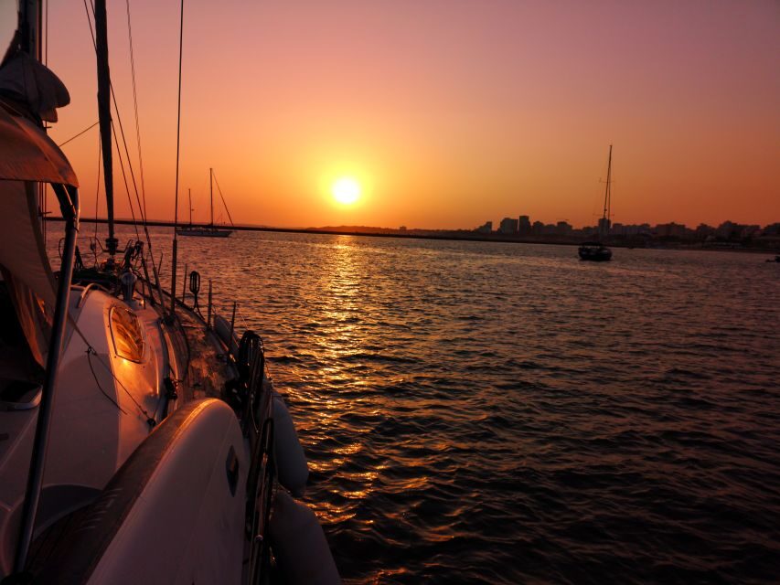 From Vilamoura: Sunset Tour on a Luxury Sailing Yacht - The coastline route: Falésia Beach, Tomato Beach, and big cliff views
