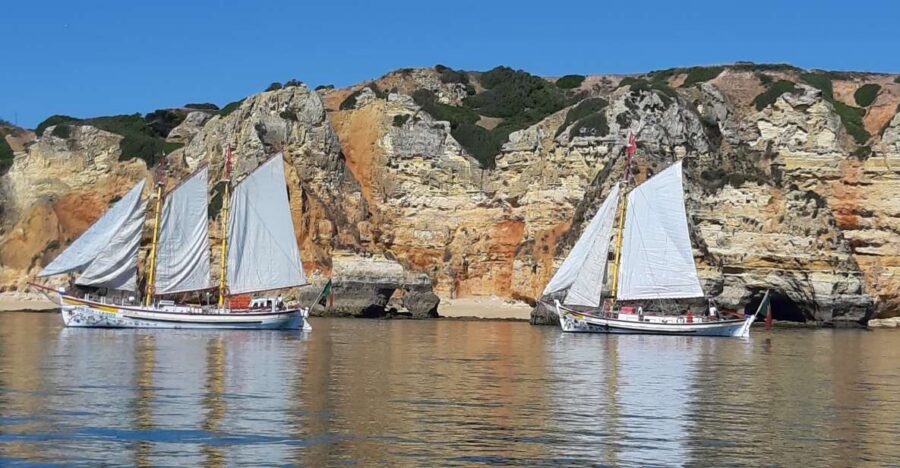 Lagos: Ponta Piedade Sail & Caves Cruise w/Portuguese Tapas - The Grotto Tour on a Smaller Boat: The Main Event