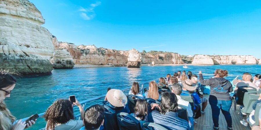 Portimão: Benagil Caves & Dolphins Watching with Biologist - Algar de Benagil: brief cave time, big payoff