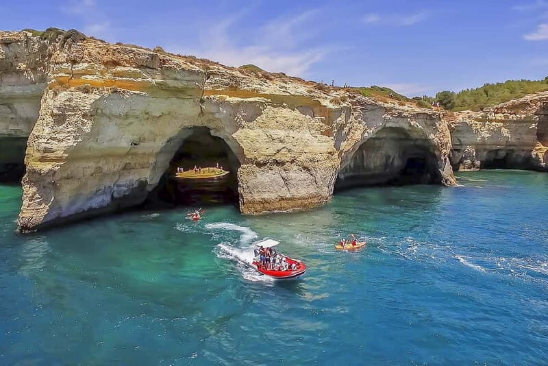Portimão: Benagil Caves Speed Boat Tour with Sunset Option - Benagil Caves: what you see from the boat (and what you can’t do)