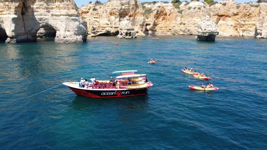Portimão: Benagil Caves Speedboat and Kayak Guided Tour - Price and value at around $47 per person