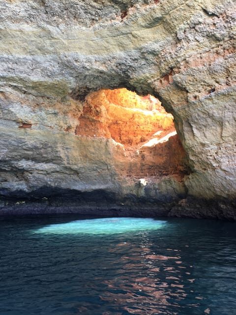 Portimão: Caves, Benagil and Algarve Coastline Boat Tour - Marinha Beach breaks: where the tour turns from sightseeing to water time