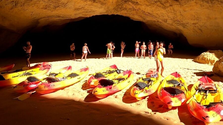 Portimão: Kayak Tour of Benagil Caves - Praia da Marinha swim break: the Atlantic’s one true test
