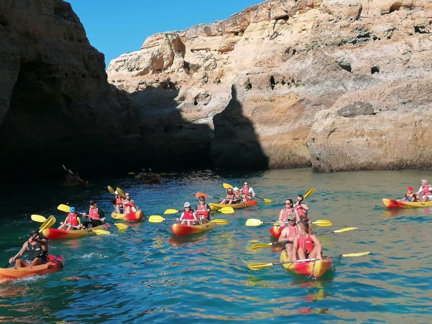 Portimão: Kayak Tour of Benagil Caves - Catamaran return: relax, hydrate, and take in the big picture