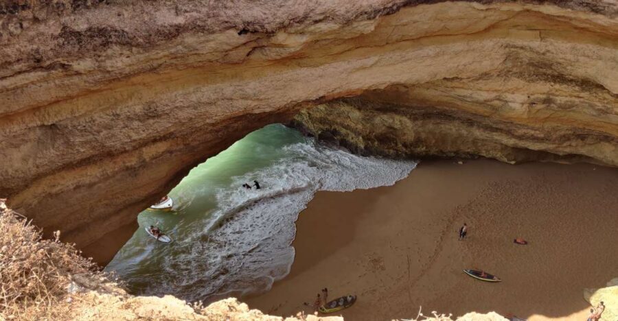 Quarteira: Benagil Cave Guided Catamaran Day Cruise & Drink - Vilamoura to Benagil: What 4 Hours Really Gives You