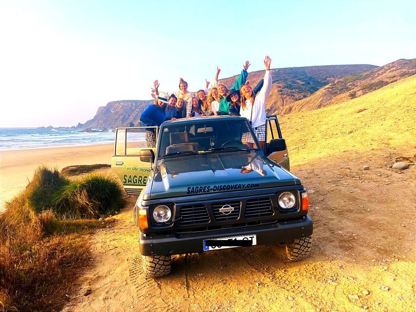 Sagres: Sagres Natural Park Sunset Tour by Jeep - The secret beach stop: bumpy access, real coastline